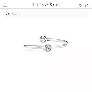 Tiffany & Co. Diamond hoop ring